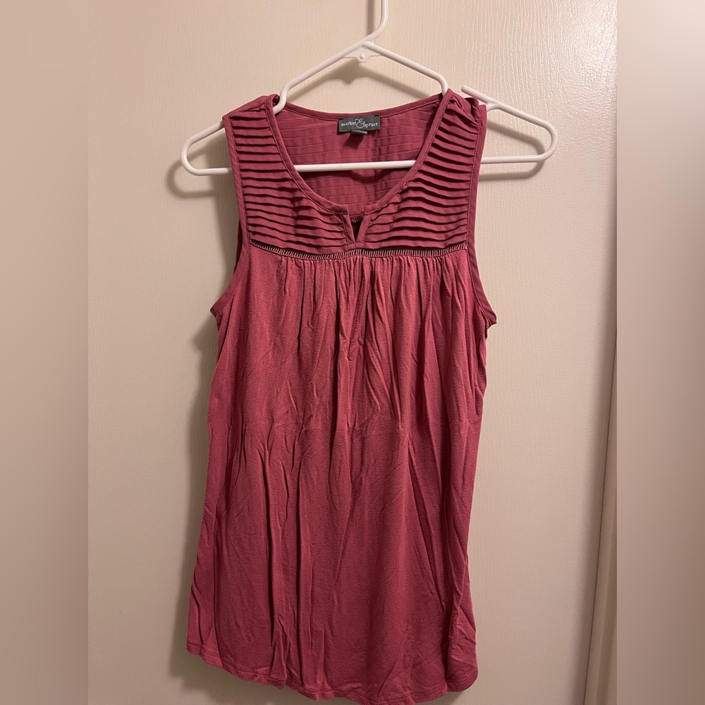 Pink Dressy Tank Top XS
